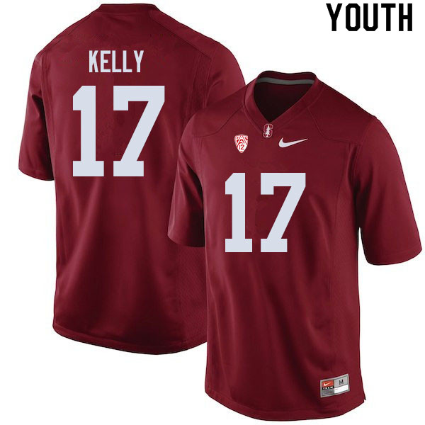 Youth #17 Kyu Blu Kelly Stanford Cardinal College Football Jerseys Sale-Cardinal